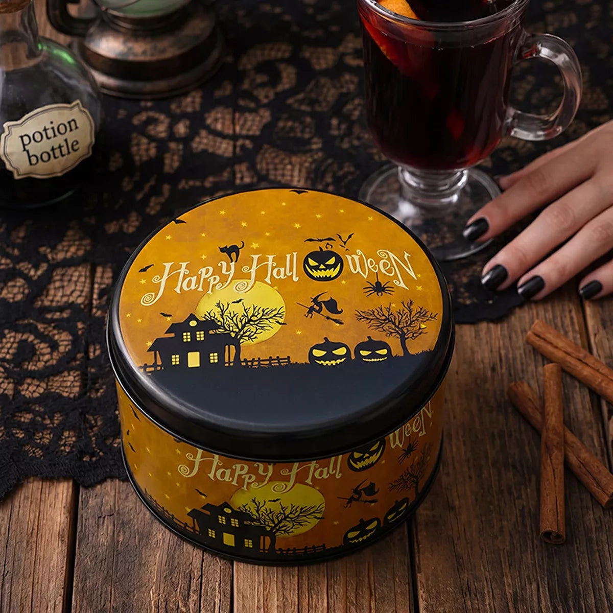 Halloween decorative metal candy tin – view 4
