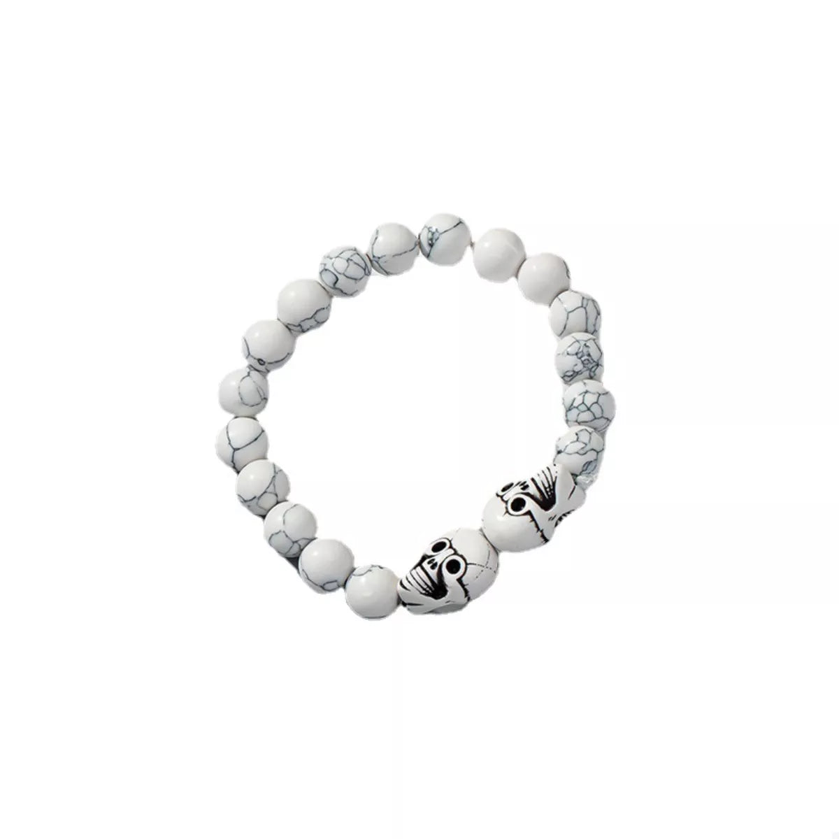 Halloween skull beaded bracelet – view 5