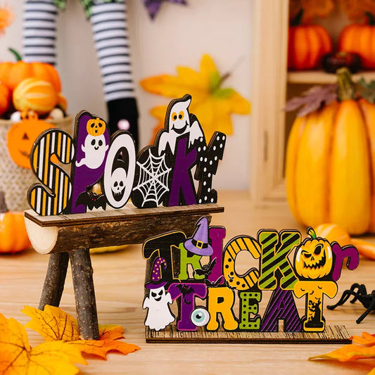 Halloween wooden tabletop ornament – view 1