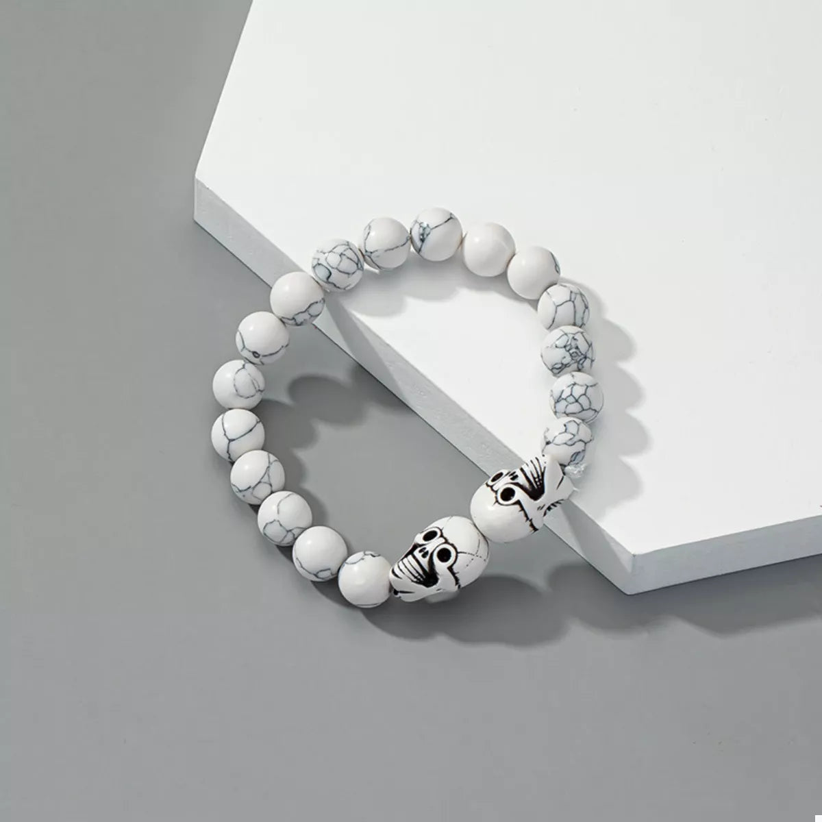 Halloween skull beaded bracelet – view 4