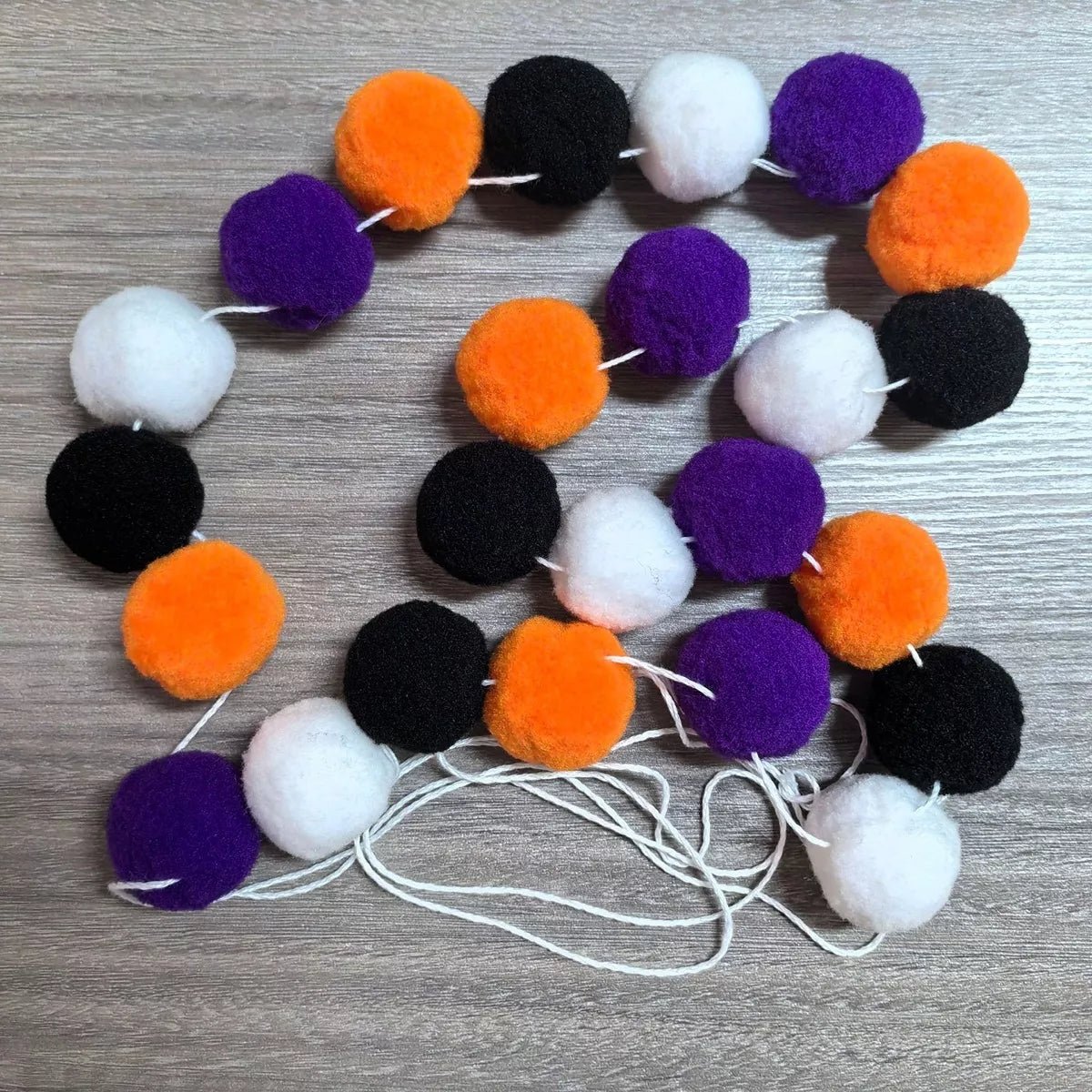 Purple Halloween decorative felt ball – view 6