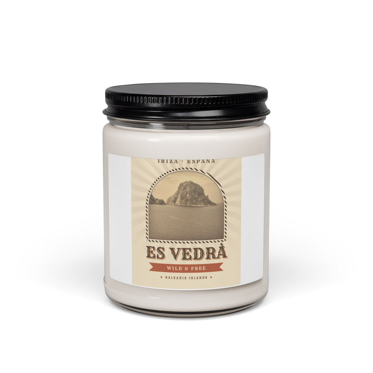 Es Vedrà Scented Soy Candle — Ibiza Vintage Jar Candle, 9 oz