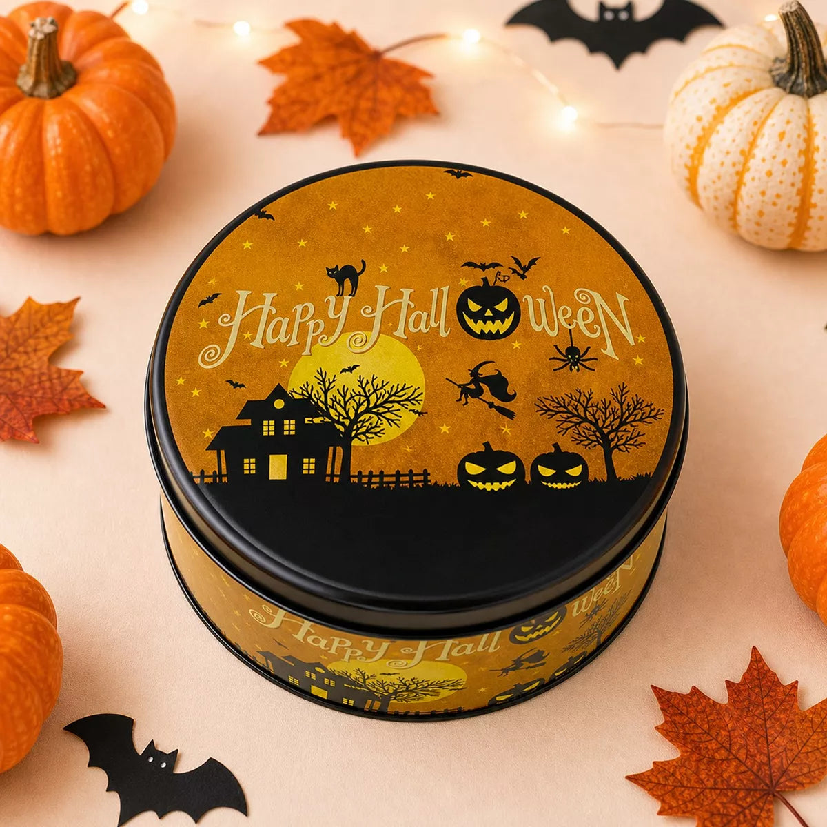 Halloween decorative metal candy tin – view 6