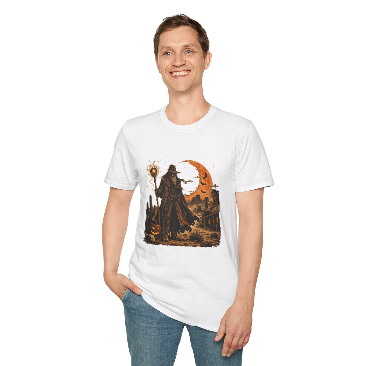 Witch Hunter T-Shirt — Gothic Halloween Wizard Design