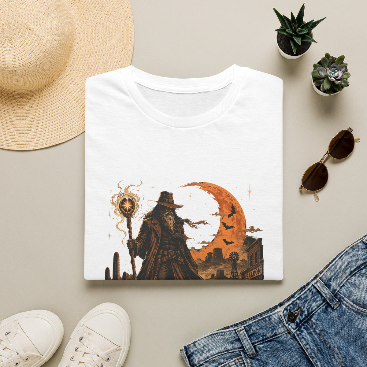 Witch Hunter T-Shirt — Gothic Halloween Wizard Design