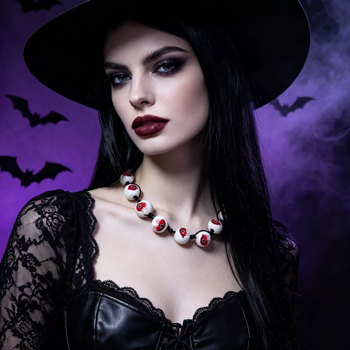 Halloween beaded choker necklace – view 4