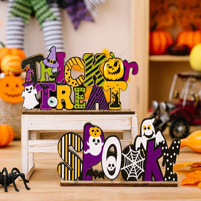Halloween wooden tabletop ornament – view 4