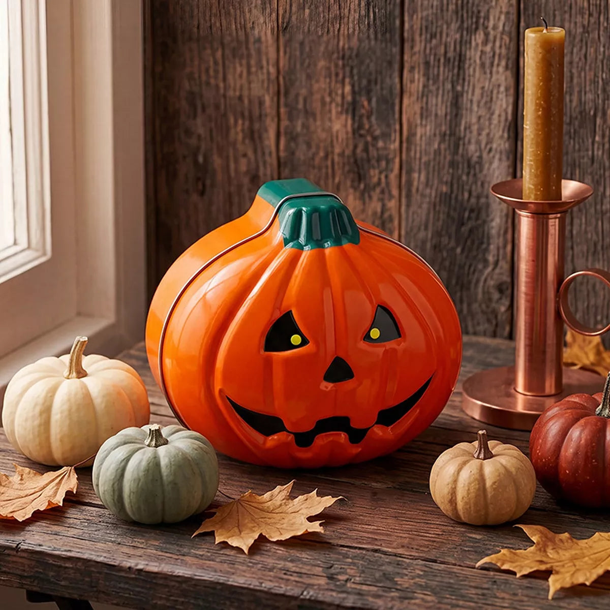 Pumpkin-shaped Halloween storage box – view 2