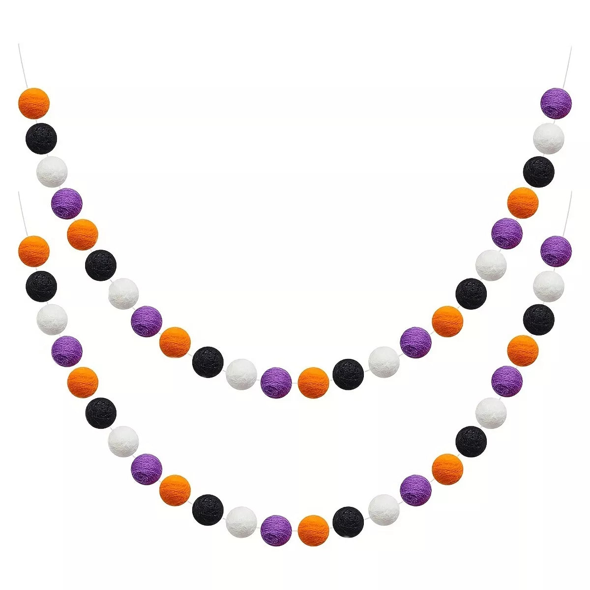 Purple Halloween decorative felt ball – view 5