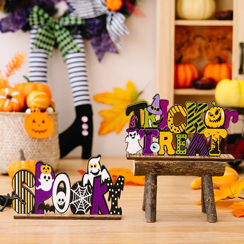 Halloween wooden tabletop ornament – view 3