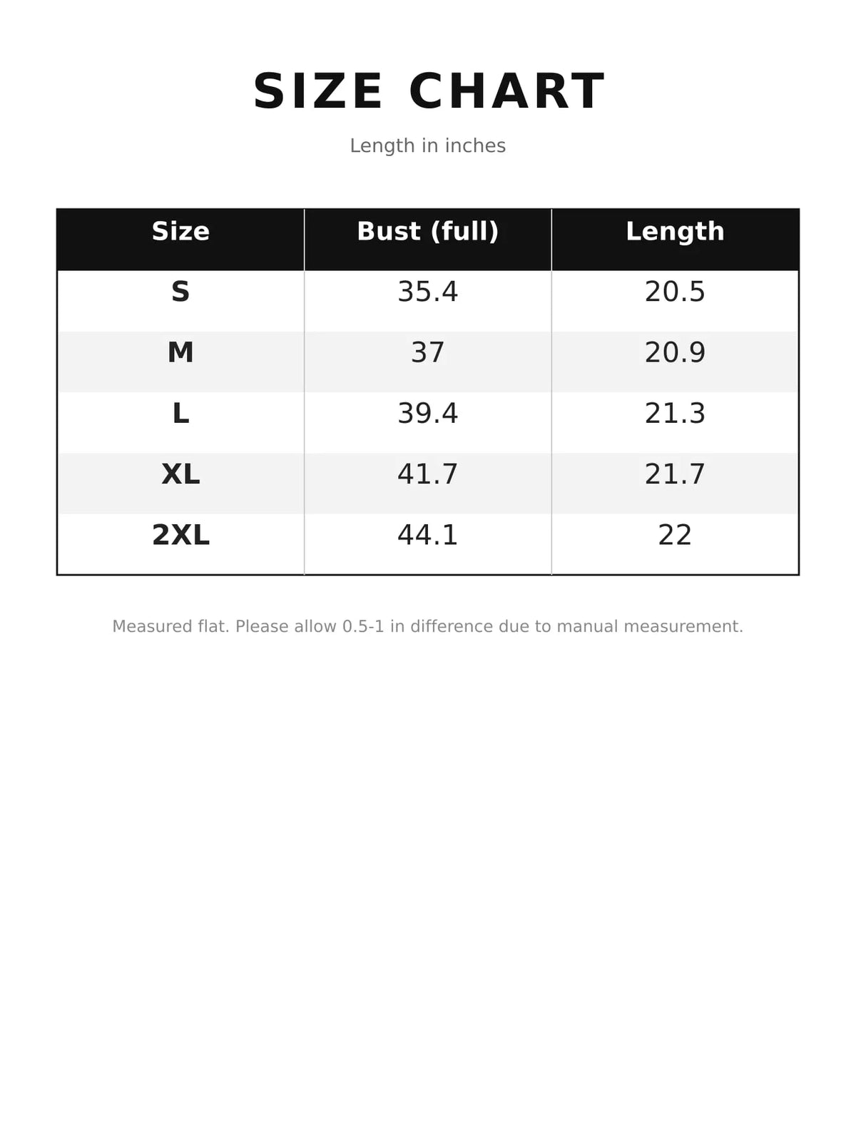 Halloween gothic buckle strap mesh sleeve top – size chart