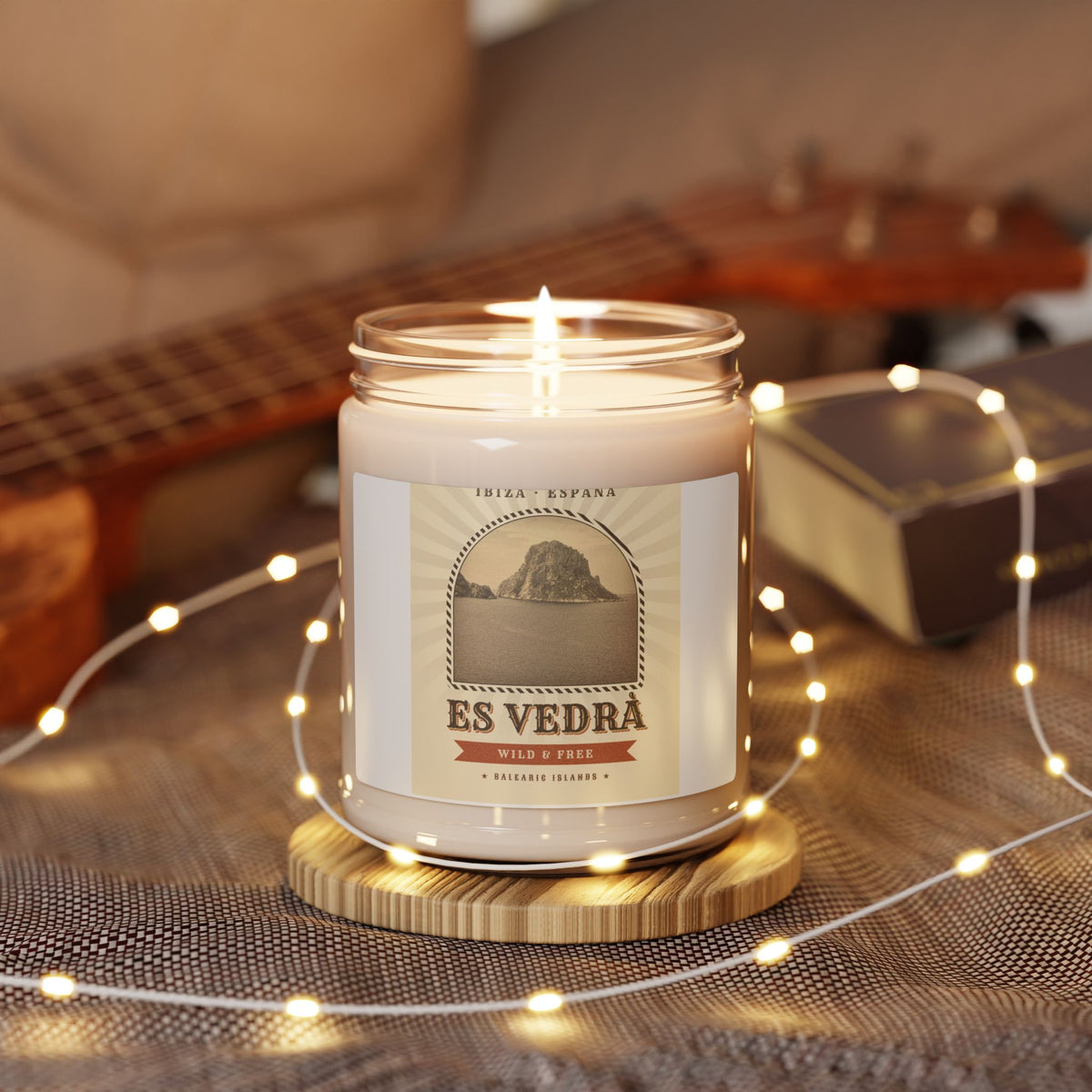 Es Vedrà Scented Soy Candle — Ibiza Vintage Jar Candle, 9 oz
