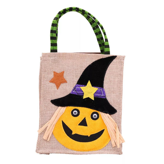 Witch burlap Halloween treat bag – view 1