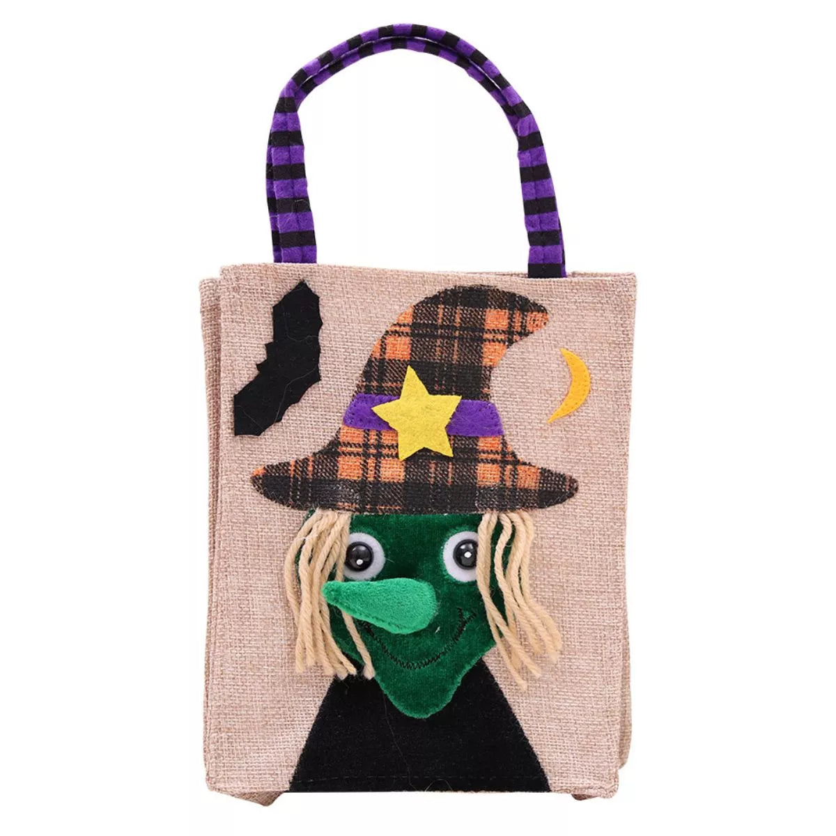 Witch burlap Halloween treat bag – view 2