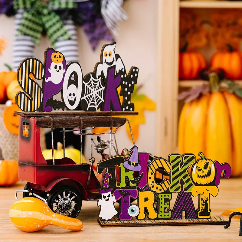 Halloween wooden tabletop ornament – view 2