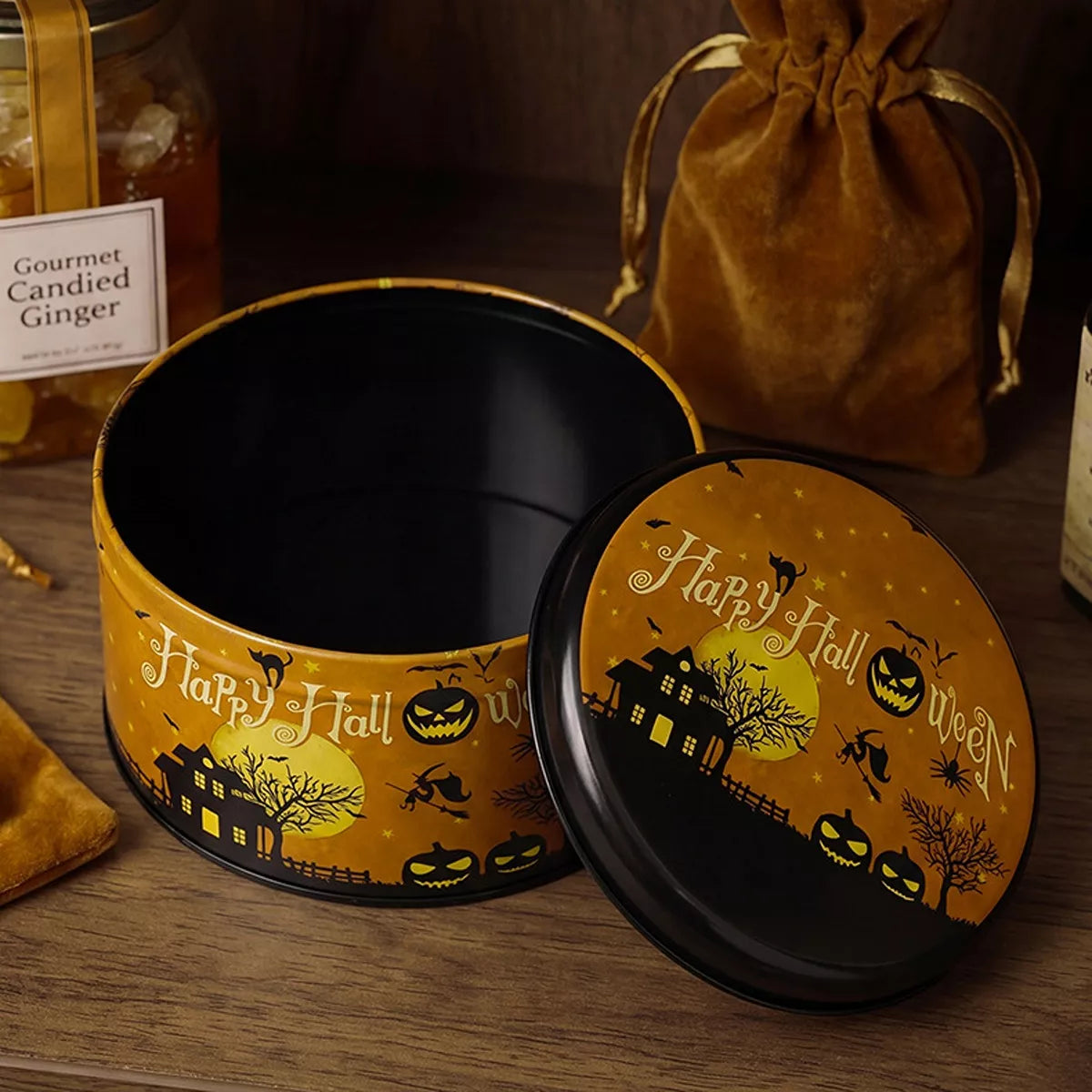 Halloween decorative metal candy tin – view 3
