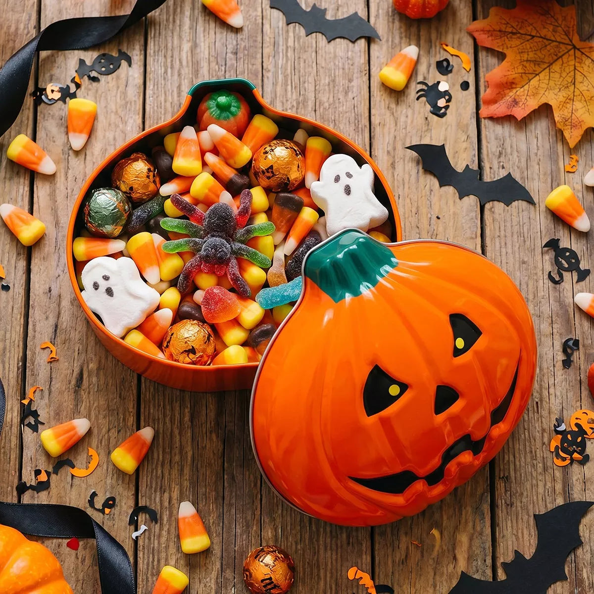 Pumpkin-shaped Halloween storage box – view 7