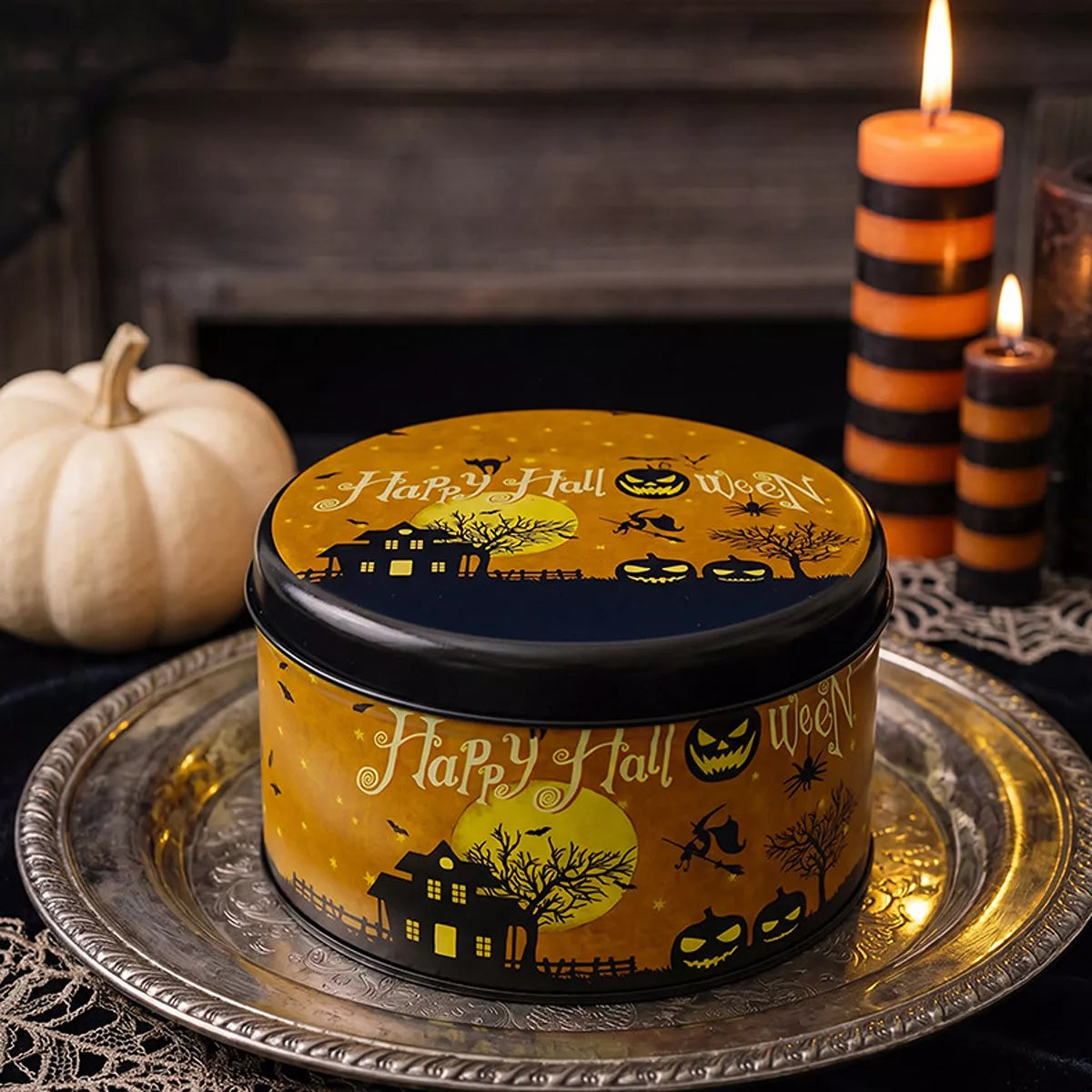 Halloween decorative metal candy tin – view 5